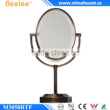 Antique Copper Two Way Mirror LED Thin Bedroom Decorative Table Mirror