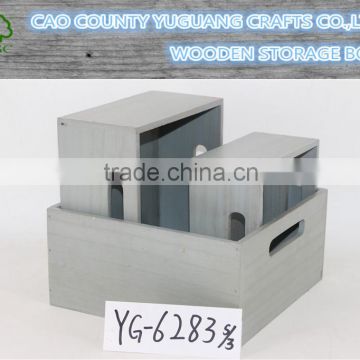 China factory directly sell distressed wooden crate box in crates