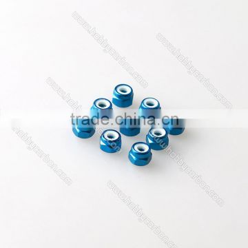 High quality hardwares light weight M3 nuts blue cashew nut