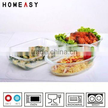 Oven to table clear glass microwave oven glass trey