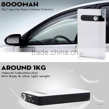 Multi-Function Mini 8000mAh 12V Jump Start Vehicle & car jump starter shenzhen power bank