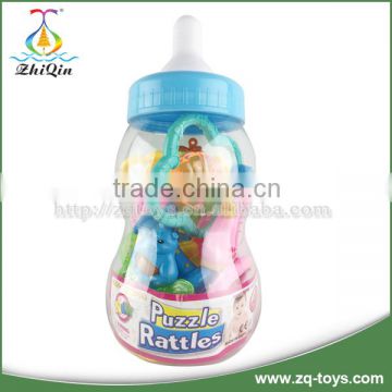 Colorful cartoon newborn baby gifts baby rattle baby bell with high quality