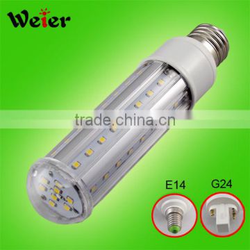 360degree 11w g24 led light replacement 26w cfl 2pin/4pin