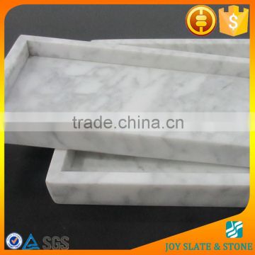 China factory carrara marble tray/sunny grey marble plate