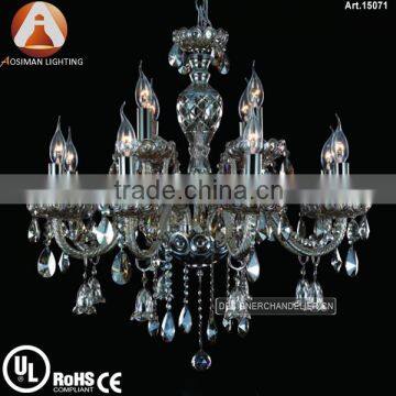 12 Light Italian Crystal Chandelier with Clear Crystal