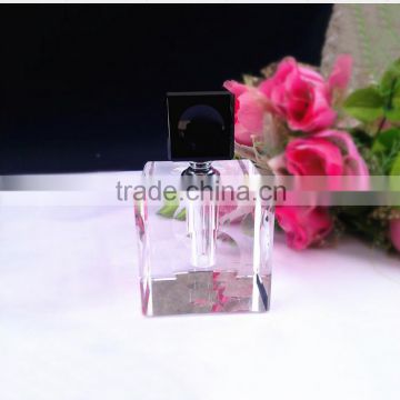 Nice cube pretty crystal perfume bottle manufacturers