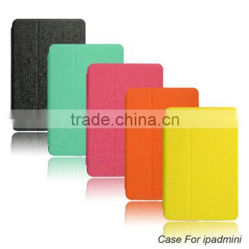 New product flip leather cover case for android tablet ipad mini