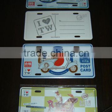 tourist postcards souvenir metal cards Taiwan post card