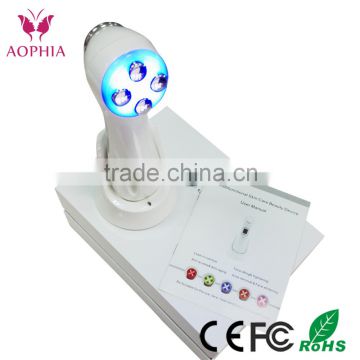 Handheld newest electrical ultrasonic led light therapy machine