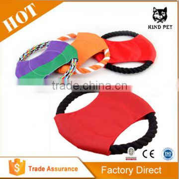Dog Tug Toy Frisbee With Spring Rope