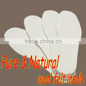 standard size soft pure natural wool felt insole
