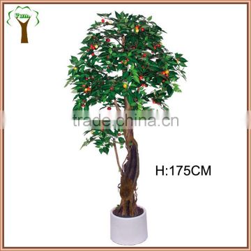 manufactured cherry fruits tree in twisty shape