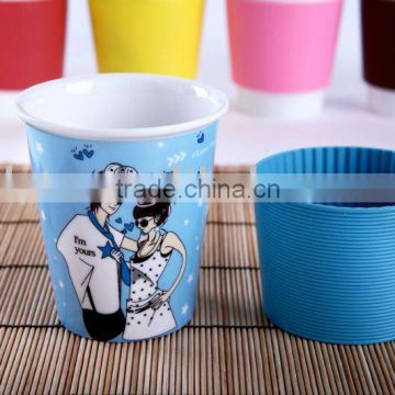 ceramic silicone coffee cup