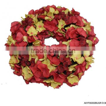 hydrangea wreath for wedding decoration