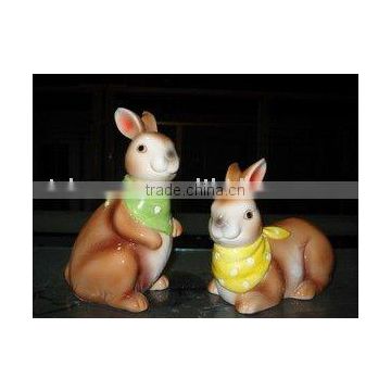 Ceramic easter rabbit jar handmade