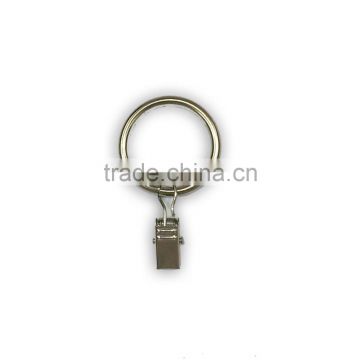 ID30mm & OD37mm Rod Ring With Clip Hanging / A Ring With A Clip / Iron Curtain Ring With Clip