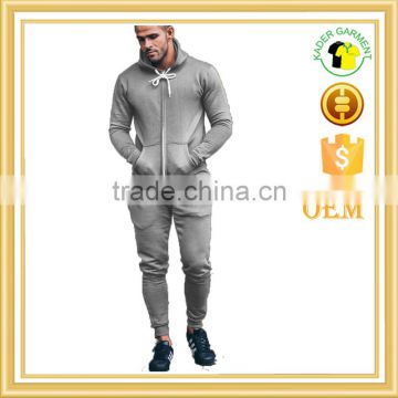 custom logo embroidered Zipped Hooded Tracksuit