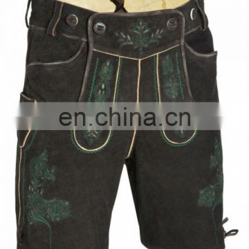 Leather Pants Suede-Leather German Shorts -Bavarian-Lederhosen