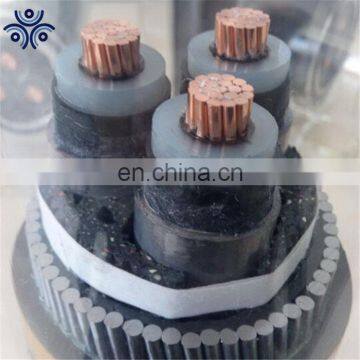 8.7/15kV 11kV 3Core XLPE insulated Copper/Aluminum armored high voltage grounding cable