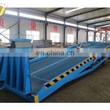 7LYQ Shandong SevenLift 10tons truck portable mobile hydraulic yard alignment loading ramps for sale