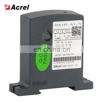 Acrel  industrial AC current sensor with input AC 0-50A output DC 0-5V/0-10V CT class 0.5 0.2 current transducer  BA10-AI/V