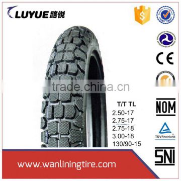 Motorcycle tubeless tyre wholesale from china 2.50x18