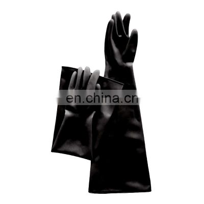Low price wholesale high quality black waterproof industrial work gloves