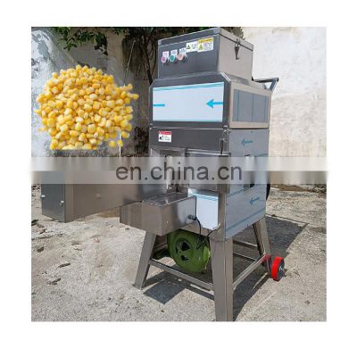 Industry sweet fresh corn maize sheller with conveyor machine