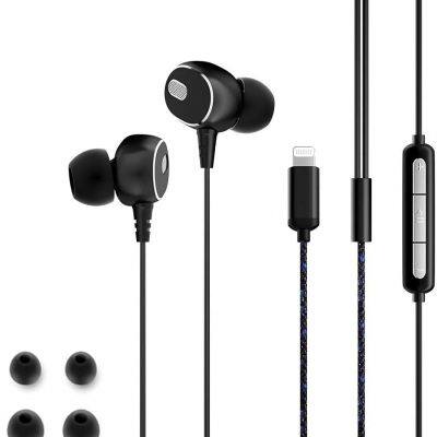 For apple mfi certified headphone with lighting connector 8 pin  in-ear wired headset for iphone 12/12Pro