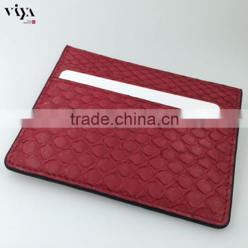 Colorful Python Leather ID Credit Card Holder Factory Business Card Holder