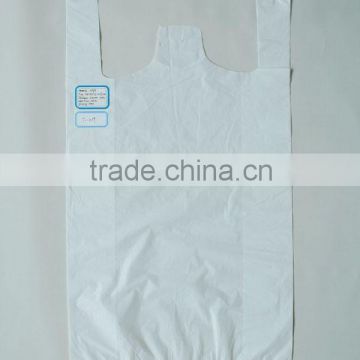 White Color Side Gusset HDPE T-shirt Bags