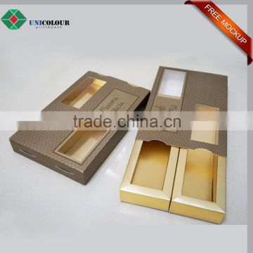 Latest design luxury gold logo cardboard paper chocolate packaging box