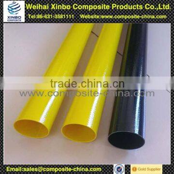 High quality customized roll-wrapped fiberglass tubes with colourful