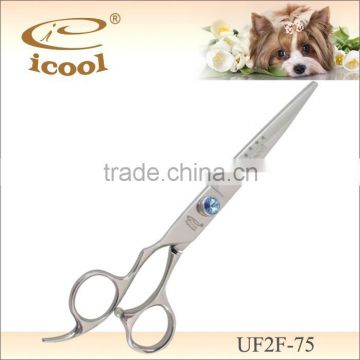 Popular UF2F-75 SUS440C pet dog grooming scissors Lefty Handed Pet Shear
