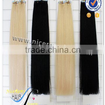Wholesale grade 7a tape in hair extensions 100% brazilian virgin human hair