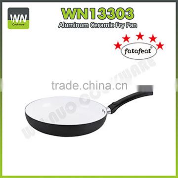 2016 New design frying pan with wooden,bakelite,soft touch handle paella pans forged fry pans