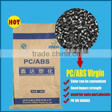 Experienced Manufacturer Good Quality Black PC ABS Plastic Pellets, Flame retardent PC ABS V0 Granules