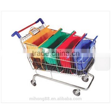 Made-in-china foldable non woven fabric supermarket shopping cart bag