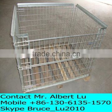 Storage Wire Mesh Cage With Wood Bottom Use