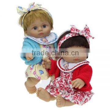 Fashion vinyl dolls for girl and boy 10'' cute vinyl dolls