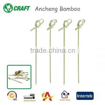 AC Factory Wholesale High Quality Bamboo Knotted Fruit Skewer