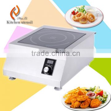 Tabletop design stainless steel electric induction stove used in hotel restaurant high efficency indctuon cooker H50PH