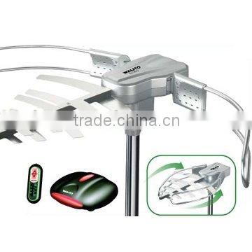 Outdoor TV antenna with remote control