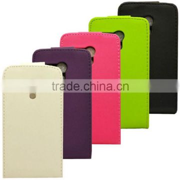 Hot selling fancy leather mobile phone flip case cover pouch in Dongguan