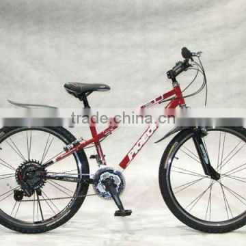 26" similar alloy 18speed MTB bike red color