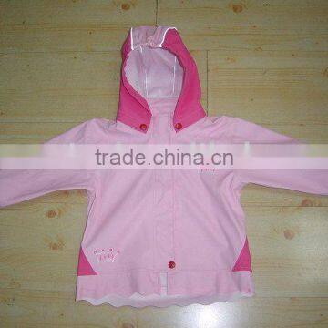 Kids Wear with PU Bounded Fabric(HS-J009)