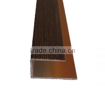 Aluminium U channel trim//Aluminium wooden grain coating trim// C shape floor trims
