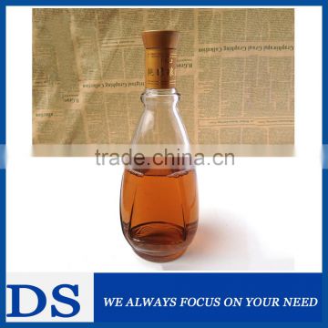 480ml factory direct sales red glass wine bottle with high quality cap