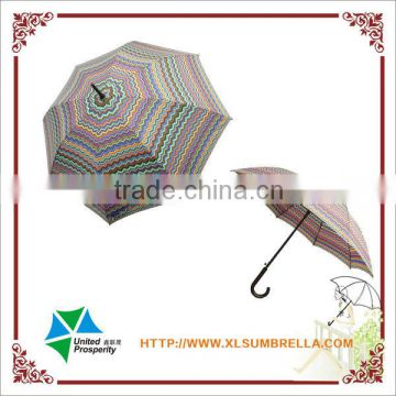 beauty fabric wooden straight umbrella from china manufacturer