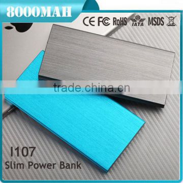 best selling products christmas gift slim power bank 8000mah with li-polymer battery
